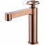 Grifo lavabo monomando Olimpo oro rosa cepillado de Imex